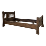 Brutalist Aranjou elm bed