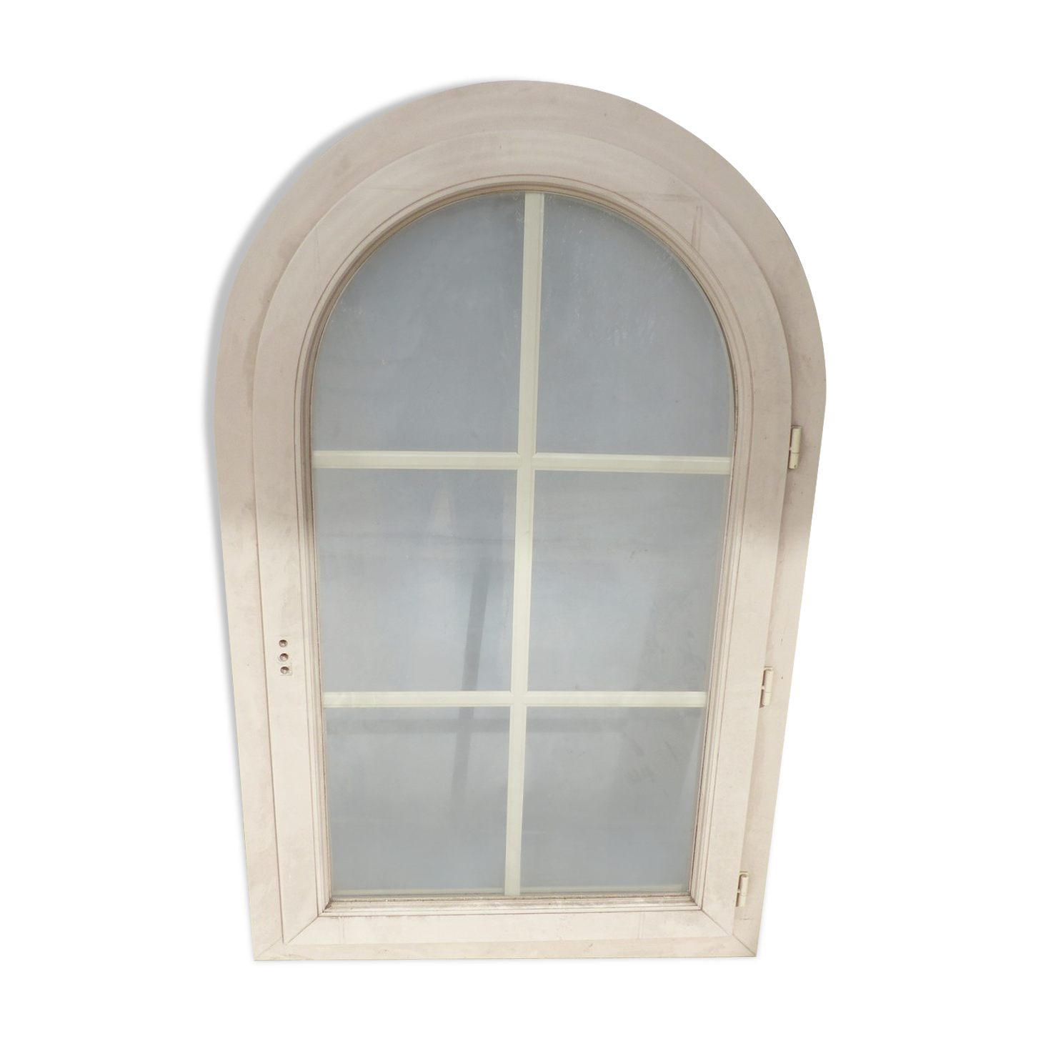 Arched window in pvc double glazing
