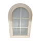 Arched window in pvc double glazing