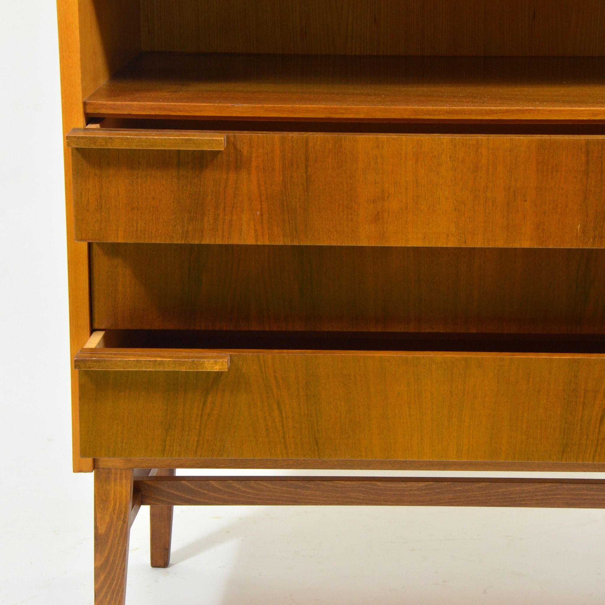 Cabinet in ash and walnut veneer by František Mezulánik - 1970s
