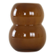 Caramel glass vase, Danish design, 1960s, made in Denmark