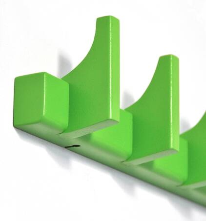 Wall-mounted coat rack in solid wood