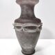 Stunning Postmodern Brown Hand-Molded Scavo Glass Vase, Italy