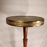 Oriental vintage pedestal table tea table