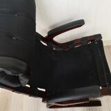 Vintage Model Kengu Lounge Chair and Footstool Set by Elsa & Nordahl Solheim for Rybo Rykken & Co