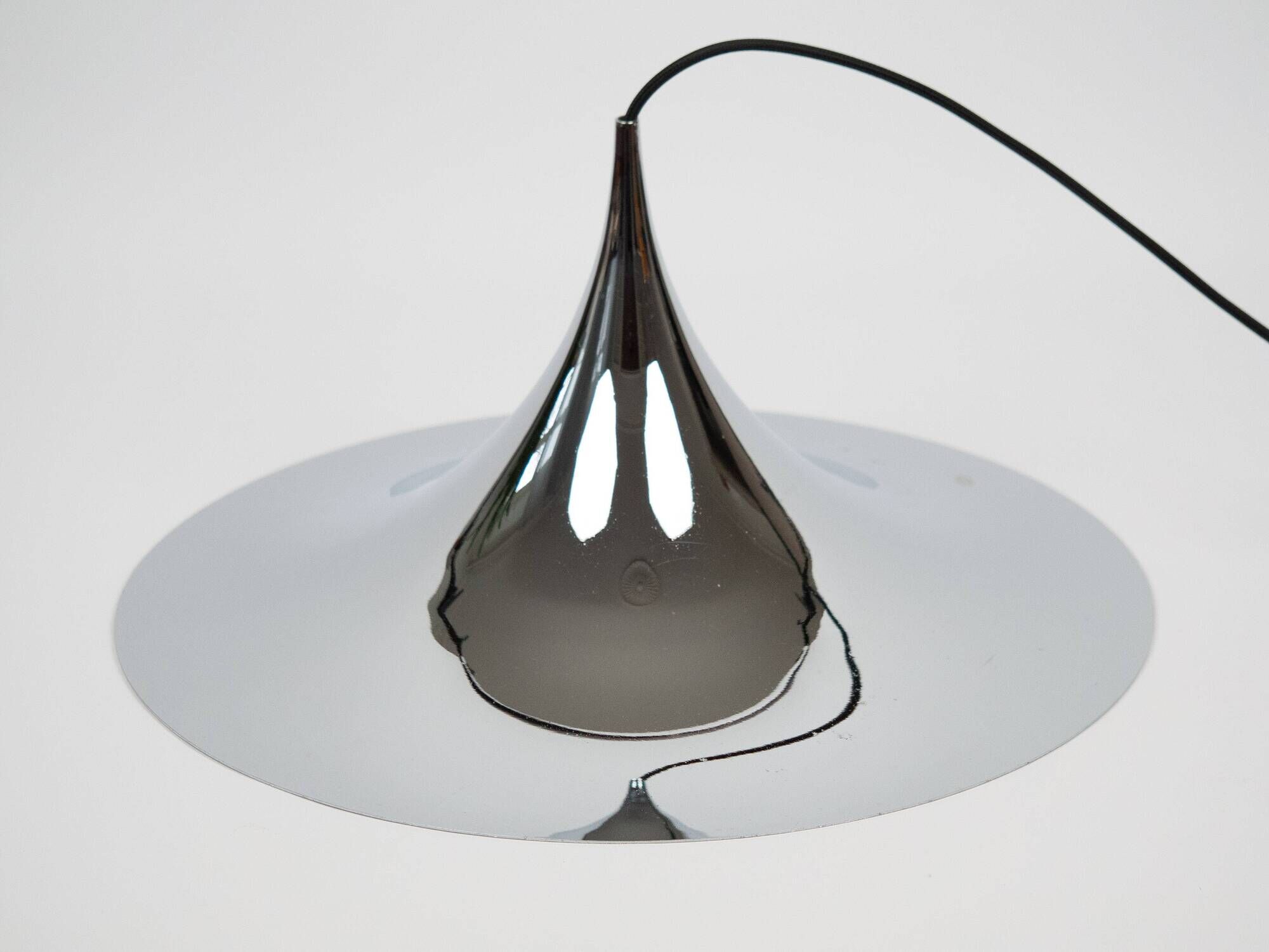 Danish vintage pendant lamp Semi by Bonderup and Thorup, 1968