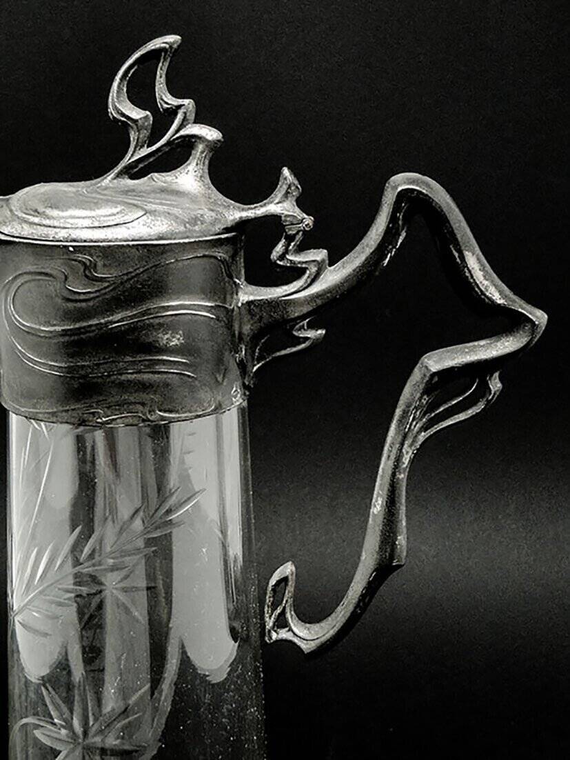 Carafe à vin du 20e siècle de PWQE, Allemagne, années 1890.