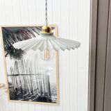 Vintage pleated pendant light