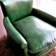 Fauteuil club vert