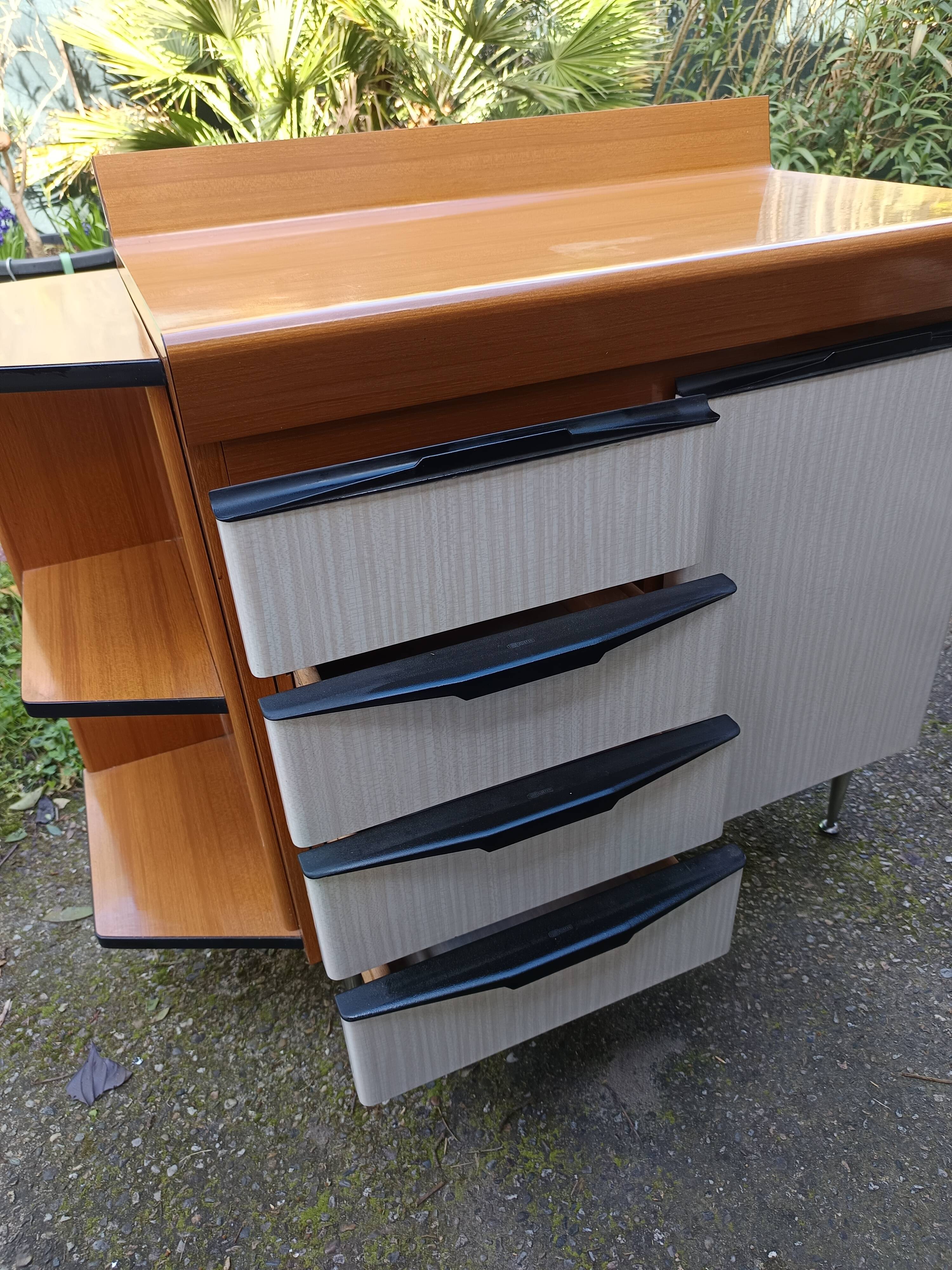 two low cabinets by Salvarani from the 1970s