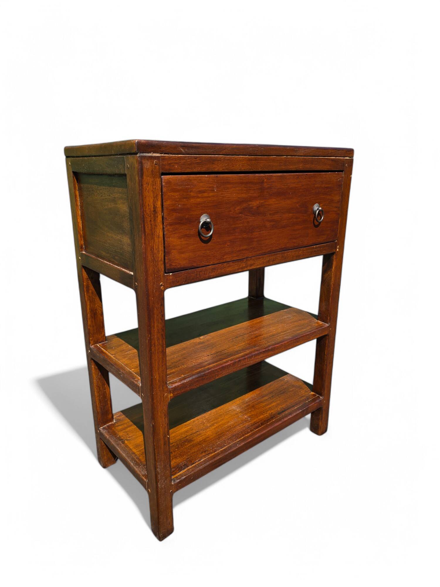 Solid wood bedside table
