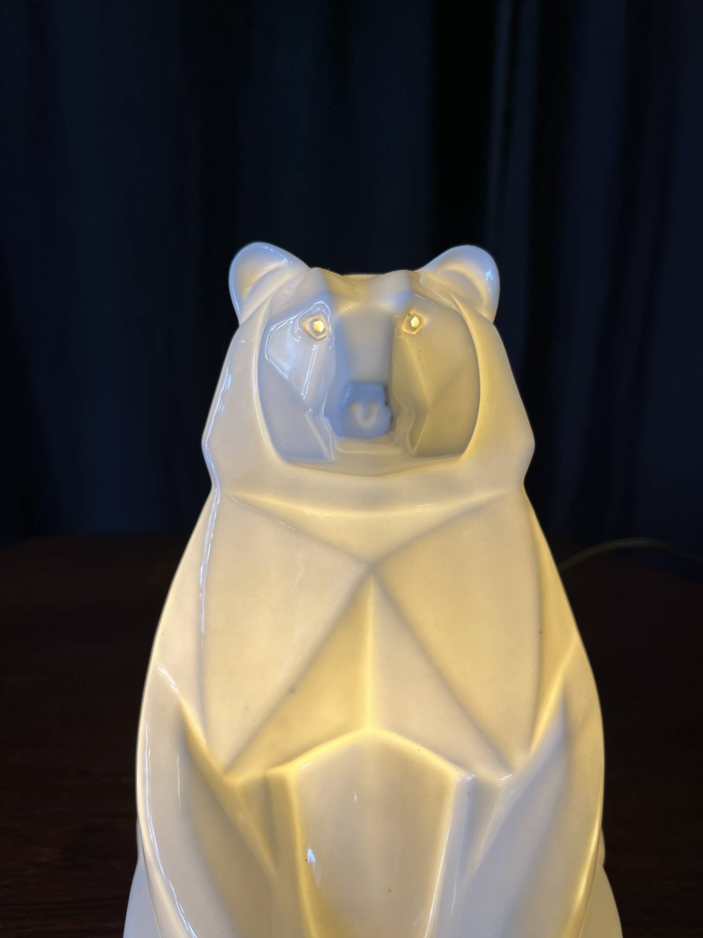 Petite lampe Art Déco ours polaire