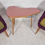 Vintage Chairs and Table, 1960s, Set of 3