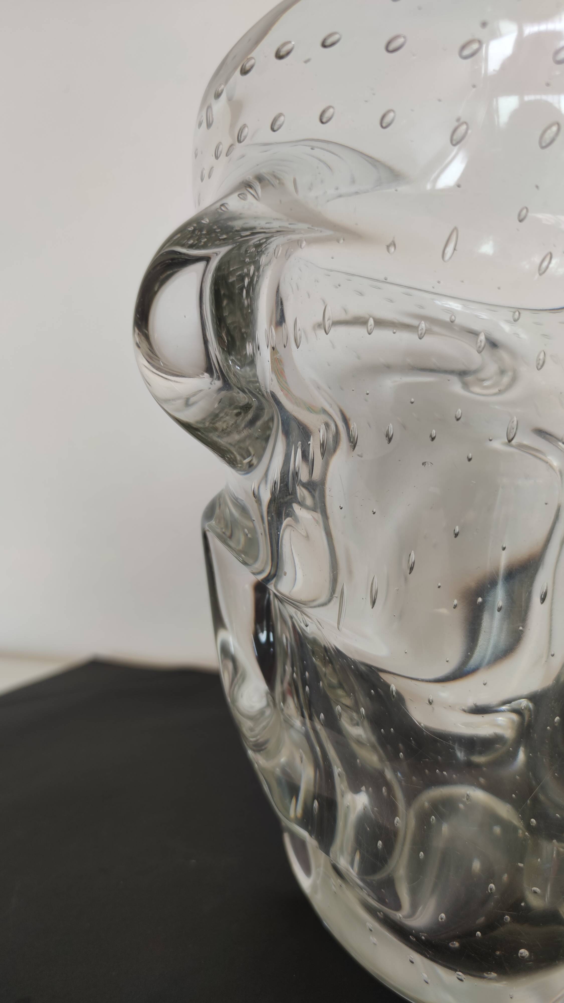 Vintage Crystal Vase Signed Schneider France