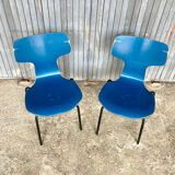 Set of 2 children's chairs by Arne Jacobsen for Fritz Hansen