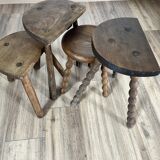 Set of 4 mismatched stools