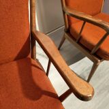 Pair of Baumann fan model armchairs