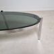 Vintage chrome and smoked glass coffee table