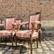 Suite Of Six Armchairs In Natural Wood From Louis XVI XVIII Eme Century