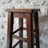 Ancient solid oak stool
