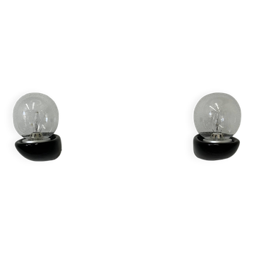 Pair of 2 Sphinx Holland ceramic wall lamps , 1980s