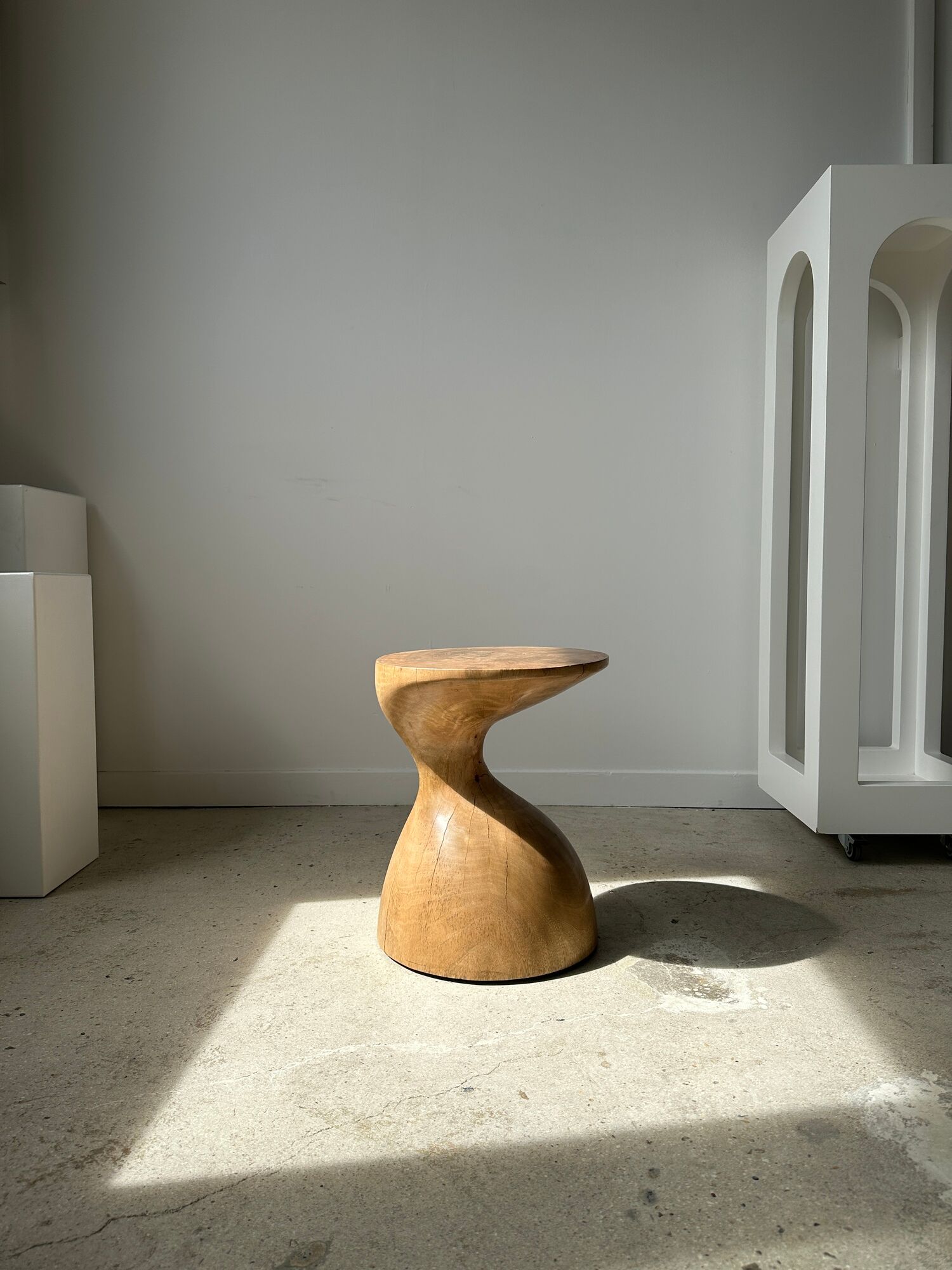 Solid wood sofa end