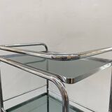 70s chrome and smoked glass server