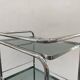 70s chrome and smoked glass server