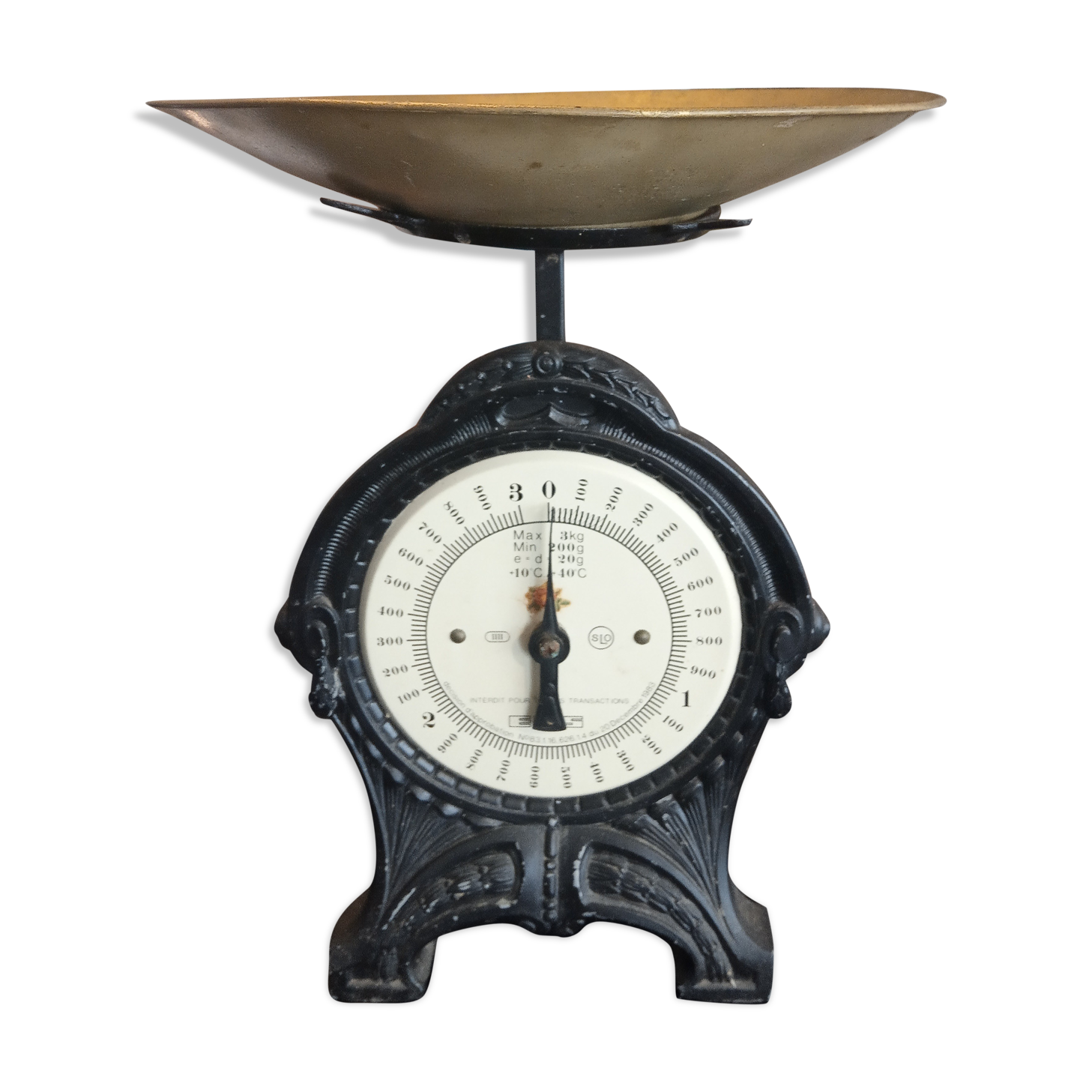 Swedish kitchen scale EKS cast iron foot