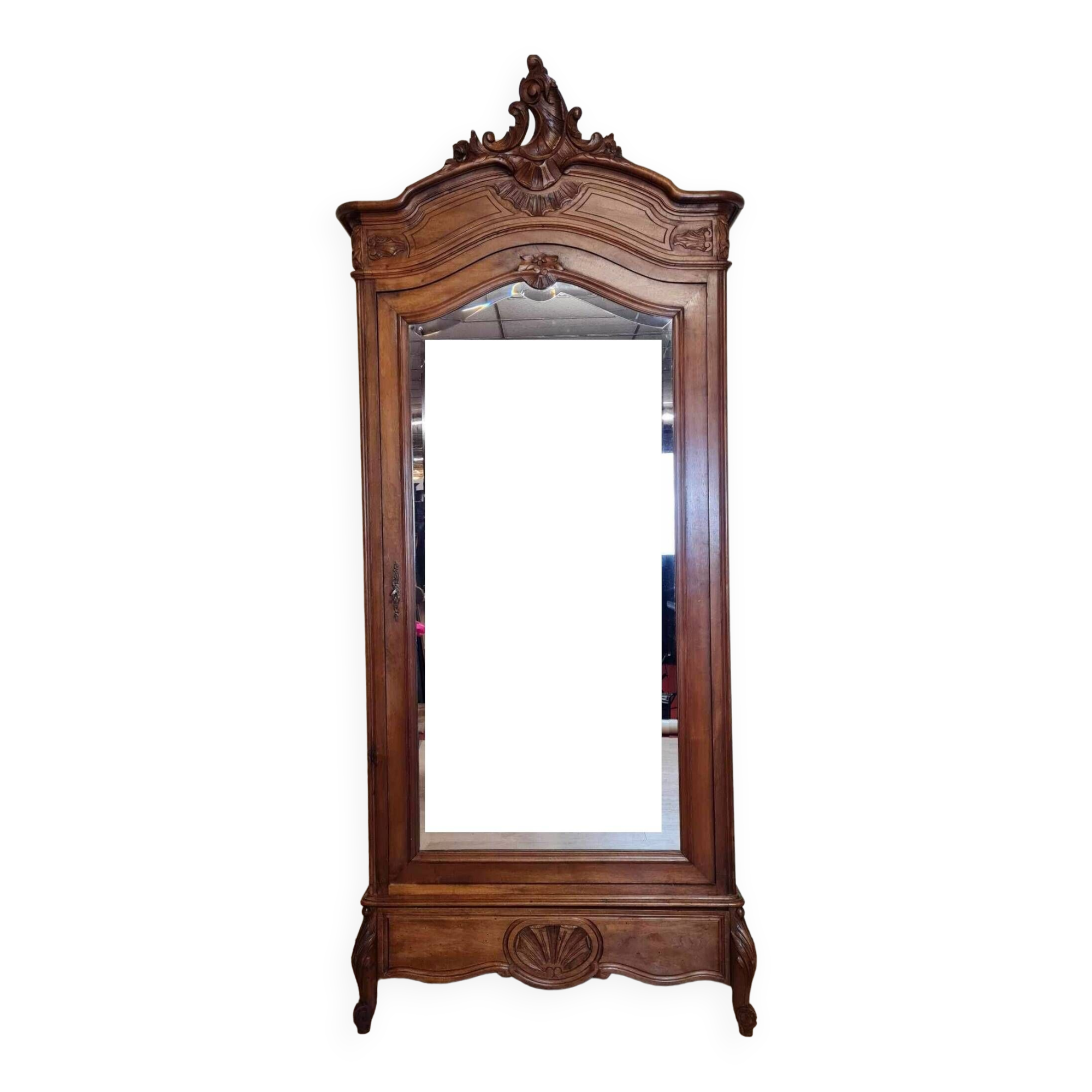 Armoire à Glace Murale Steffy Blanc - Accessoire pour meuble de séjour
