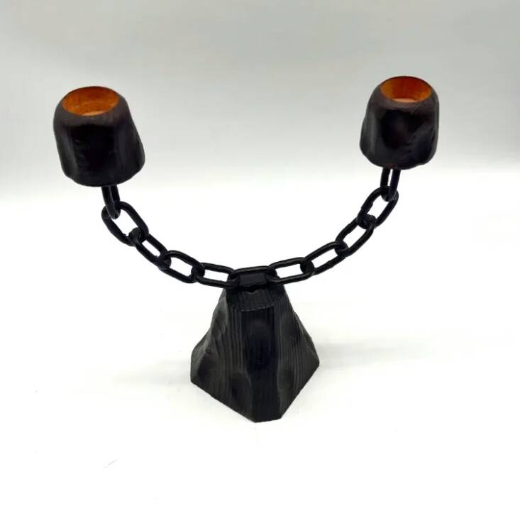 Brutalist chandelier, 1950