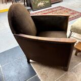 Brown velvet living room