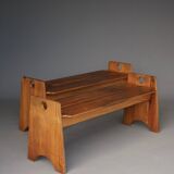 Ensemble de bancs en pin suédois du milieu du siècle par Gilbert Marklund, années 1960