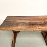 19th century brutalist oak table