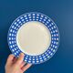 Set of 6 dessert plates Guy Degrenne vintage blue pareo model - serv