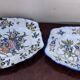 Keller and Guerin: Set of two polychrome earthenware dishes – 19th century