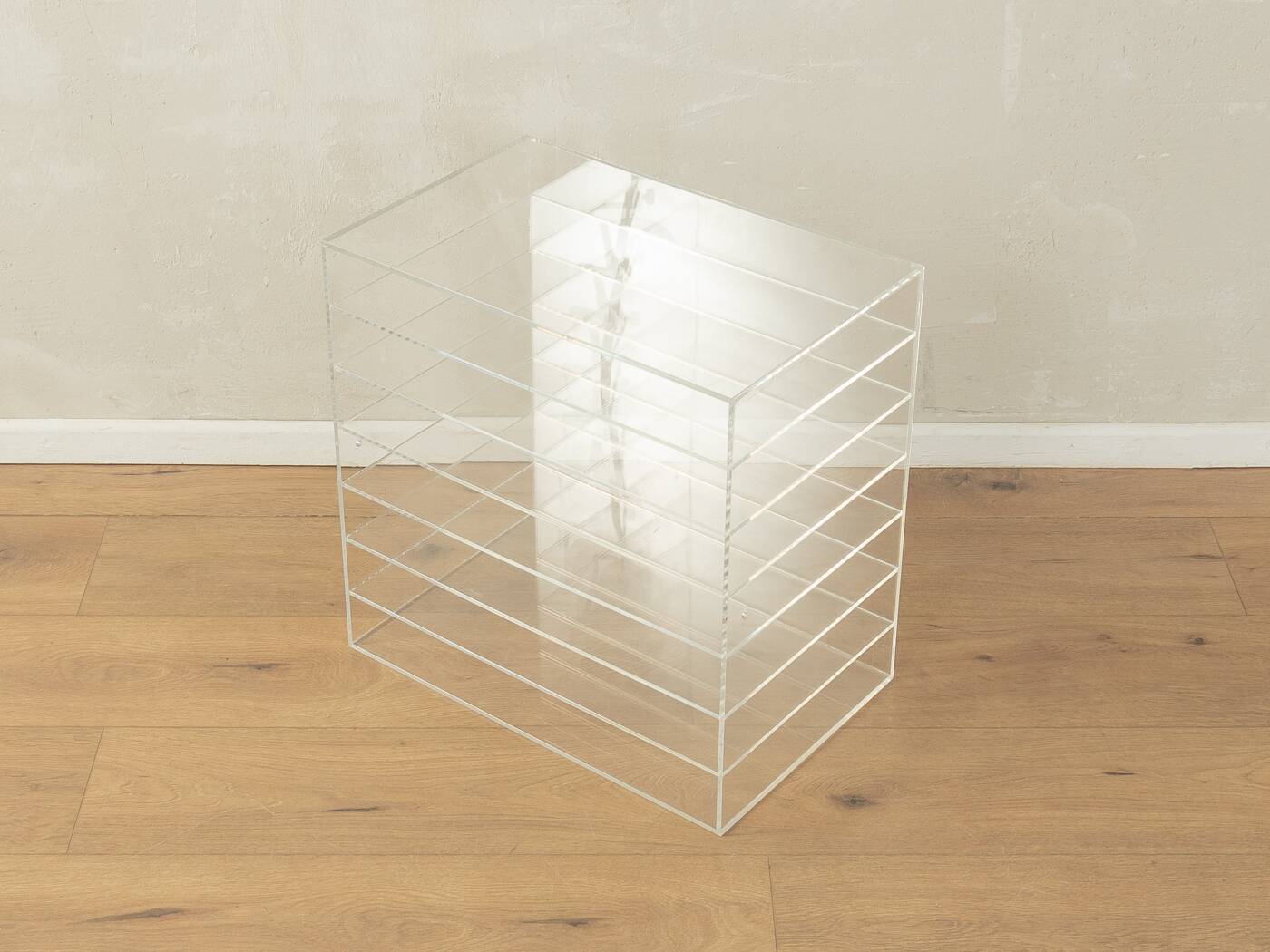 Vintage Acryl Magazine Rack, Filing Storage