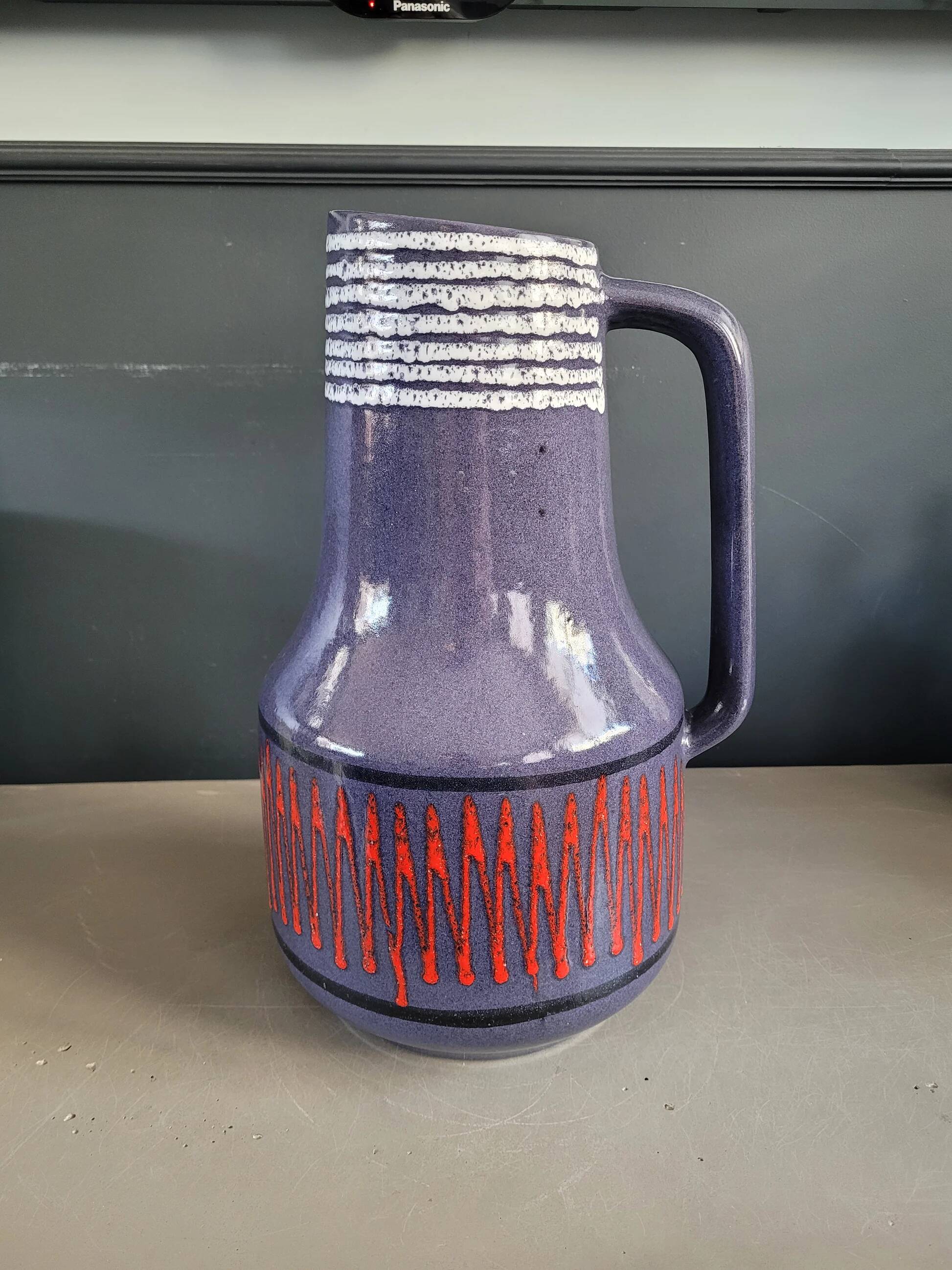 Mauve vase from West Germany.