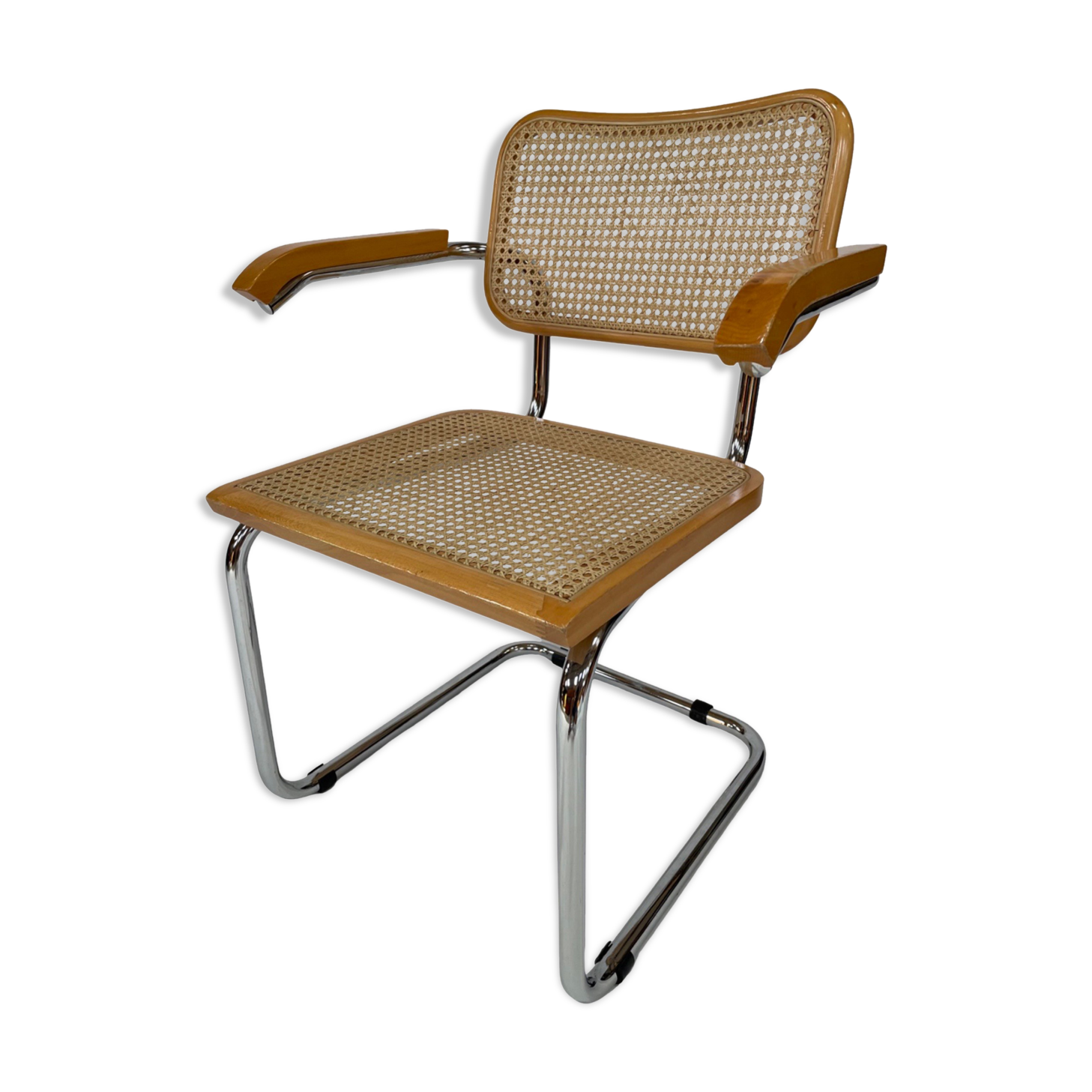 Chair model Cesca by Marcel Breuer with armrests B64