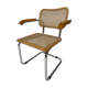 Chaise modèle Cesca de Marcel Breuer avec accoudoirs B64
