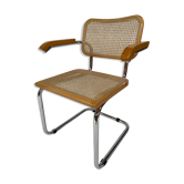 Chaise modèle Cesca de Marcel Breuer avec accoudoirs B64