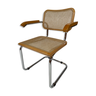 Chair model Cesca by Marcel Breuer with armrests B64