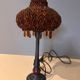 Vintage lamp with beaded shade - Oriental/Bohemian chic style -