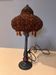 Vintage lamp with beaded shade - Oriental/Bohemian chic style -