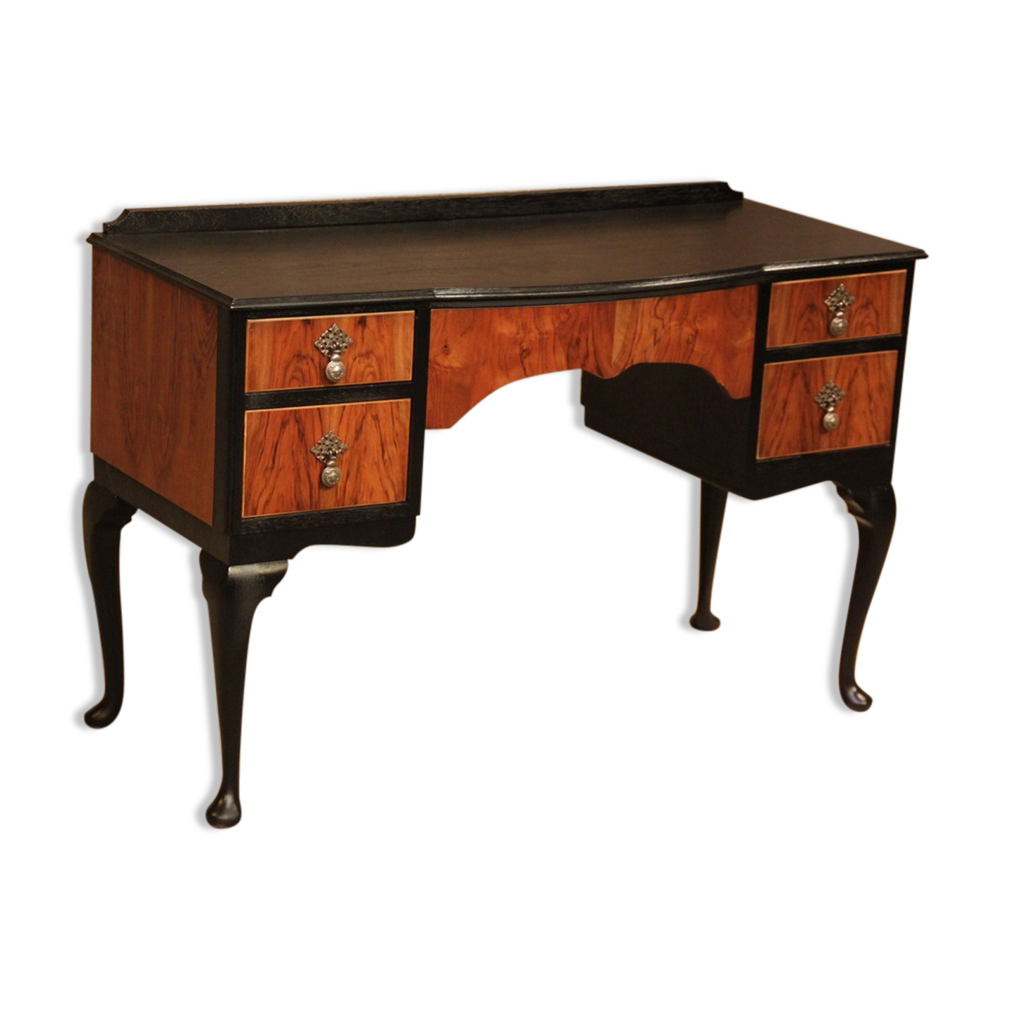 Bureau Anglais noir noyer