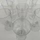 9 grands verres en cristal de Baccarat, modèle Champigny.
