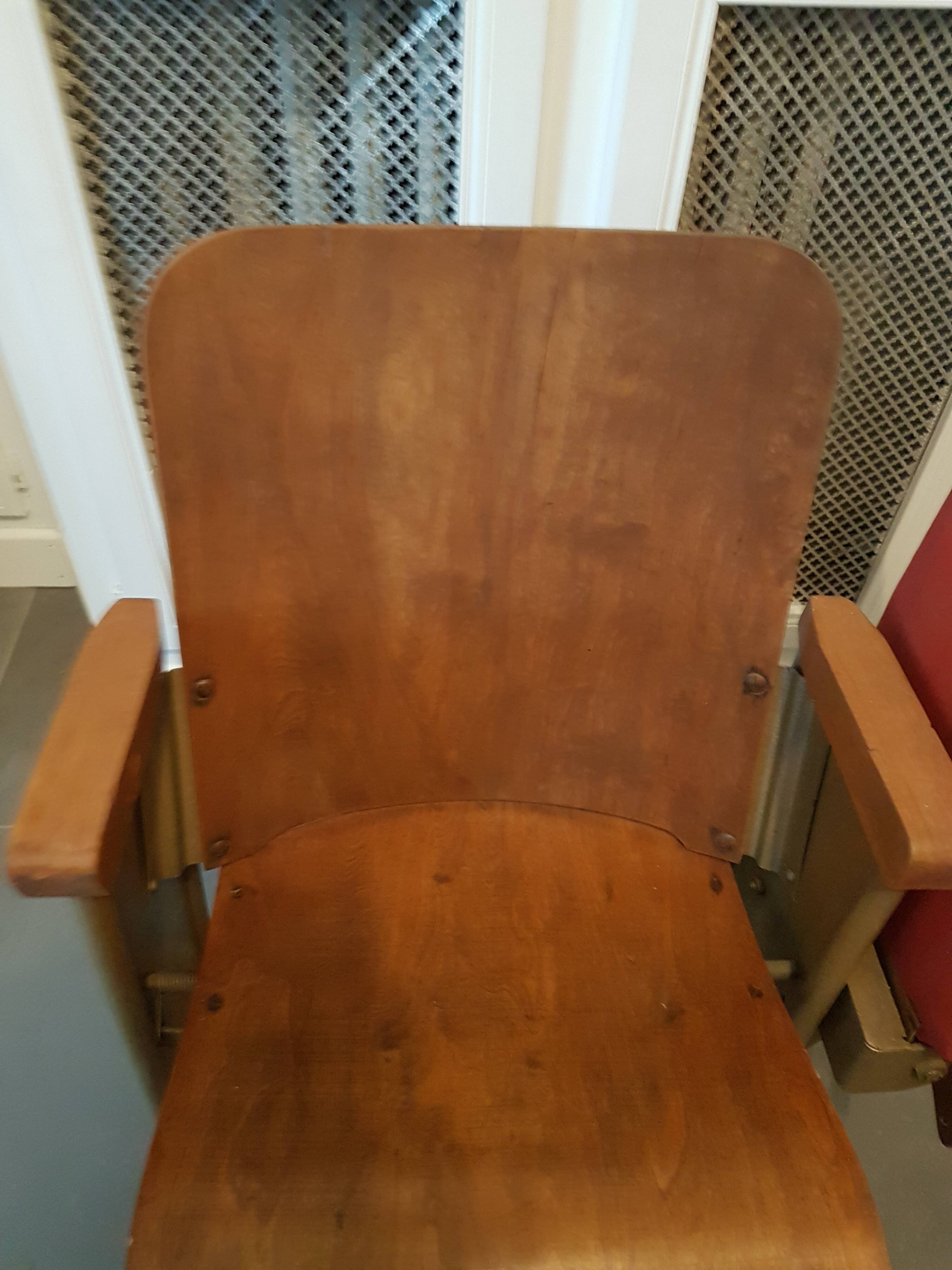 Vintage cinema seat