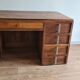 Vintage administrative desk - solid walnut with drawers