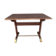 Table bistrot en bois courbé et laiton 1930