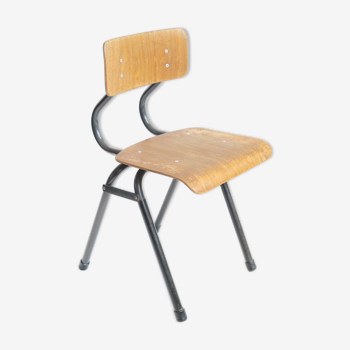 Chaise enfant vintage déco scolaire